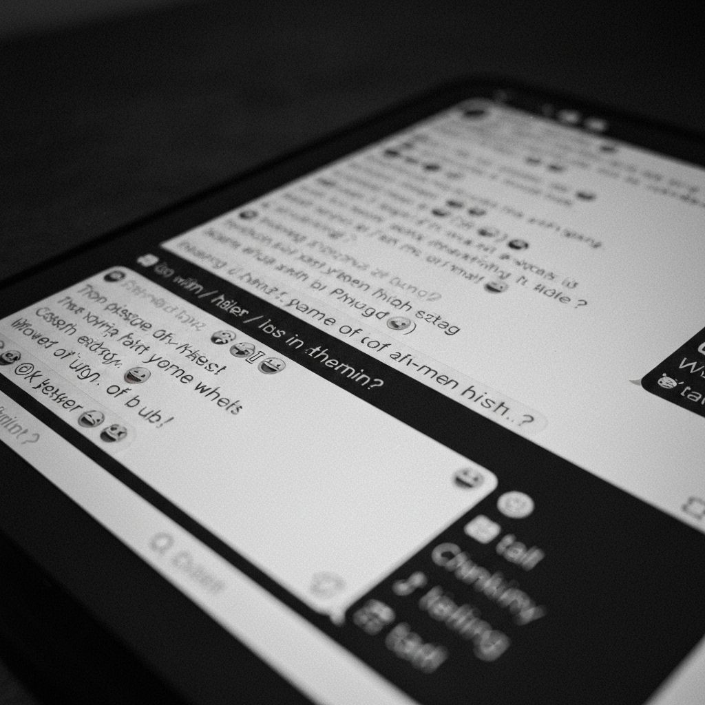 Phone screen showing multiple text message threads about coordinating bulk orders